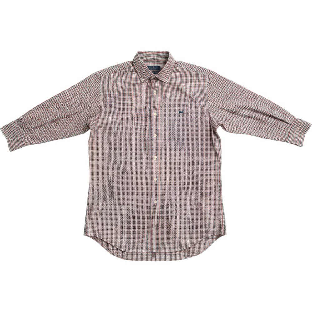 Vineyard Vines Classic‎ Fit Tucker Shirt Mens Small Red Green Gingham 1W1728